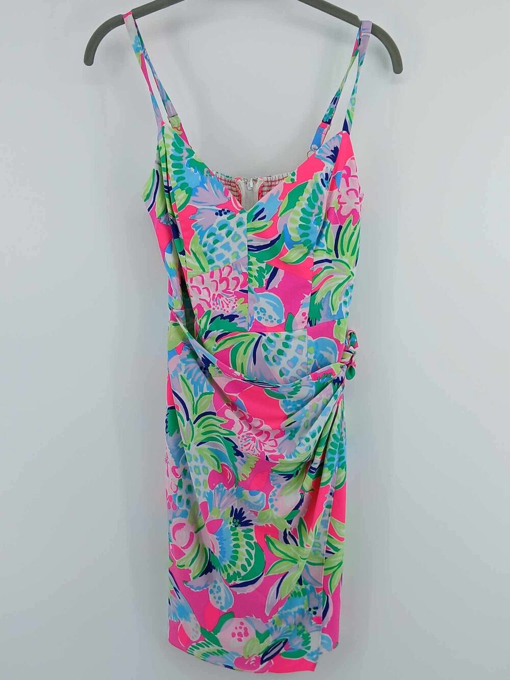 Lilly Pulitzer Scarlet Wrap Dress in tropical floral print